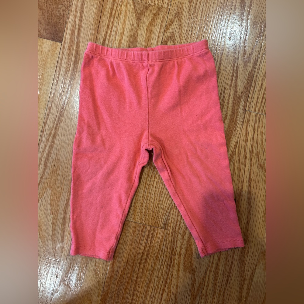 Carters pink 100% cotton baby pants soft 12m